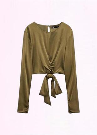 Сатиновий топ zara