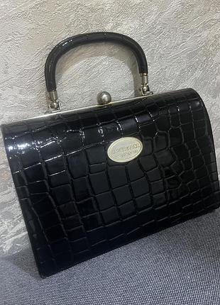 Вінтажна шкіряна сумка versace italy