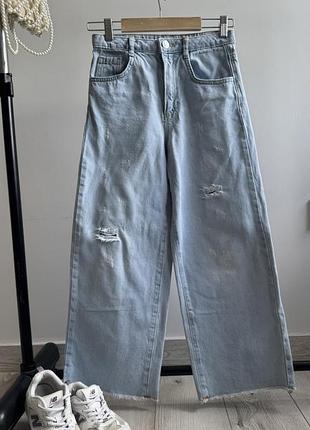 Блакитні джинси wige leg