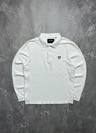Vintage винтажный лонгслив lyle scott лайл скотт big logo casual кэжуал size m размер м