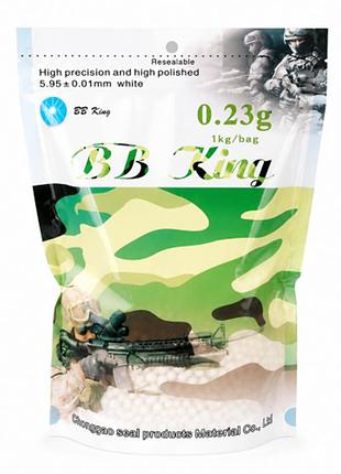 Пули пластиковые страйкбольные шары bb king 0.23 г 6 мм 4350 шт. 1 кг