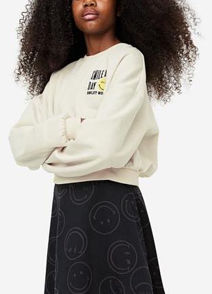 Юбка на девочку со смайликами h&m 8-9 лет