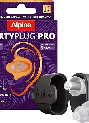Беруші alpine partyplug pro natural для музики та концертів, snr 21 дб, багаторазові, легке б/у
