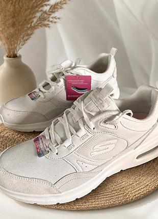 Жіночі білі кросівки skechers skech-air court - retro avenue