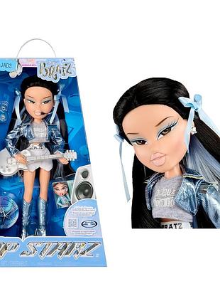 Модная кукла bratz pop starz jade с аксессуарами и подвеской джейд поп рок звезда с гитарой 595984