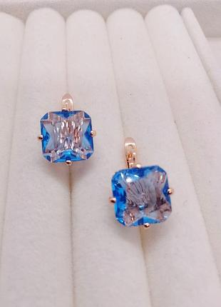 Серьги женские медзолото, fallon po. 1,8 см.