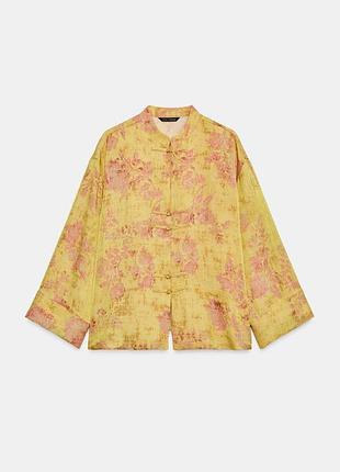 Рубашка zara в азиатском стиле