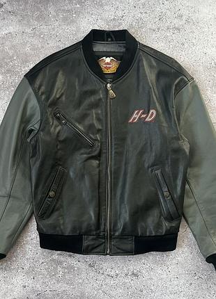 Vintage harley davidson bomber jacket шкіряна куртка бомбер вінтаж