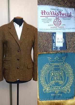 Твідовий вовняний жіночий піджак harris tweed