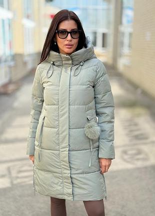 Зимовий пуховик 2025/26 олива
