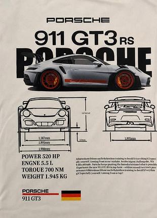 Футболка porsche біла 2