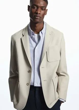 Блейзер мужской cos single-breasted twill blazer / 48