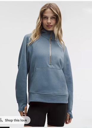 Lululemon зіп худі scuba oversized half-zip hoodie