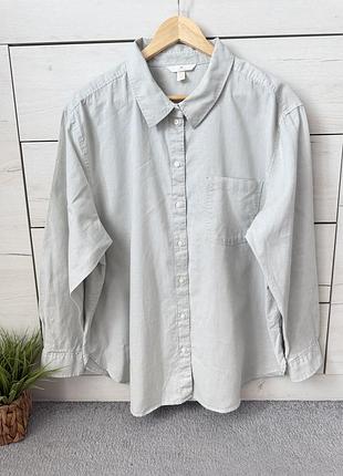 Чоловіча лляна сорочка рубашка h & m хл