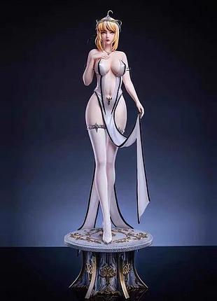 Велика аніме фігурка 55 см сейбер алтрія fate stay night saber alter висока статуетка дівчини
