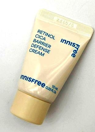 Innisfree retinol cica barrier defense cream 10ml крем центела та ретинол