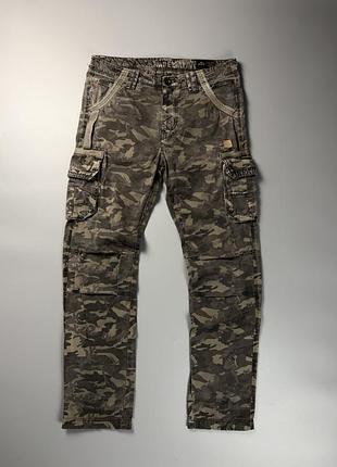 Штани карго alpha industries camo / камуфляжні штани альфа індастріз