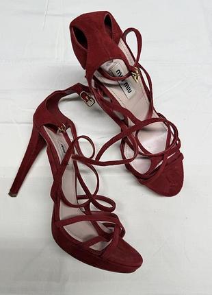 Miu miu босоножки
