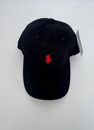 Кепка polo ralph lauren чорного кольору
