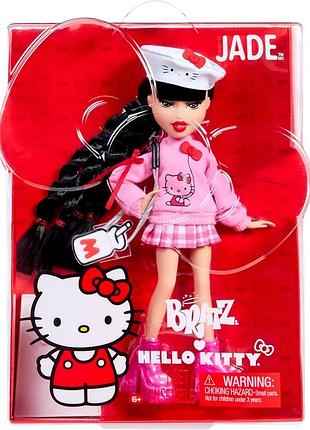 Кукла bratz x hello kitty jade sanrio fashion с аксессуарами хеллоу китти даже джейд 595670