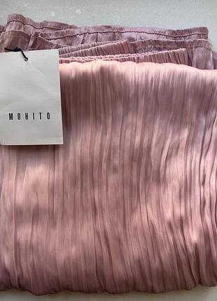 Рожева плісирована максі довга cпідниця мохіто mohito