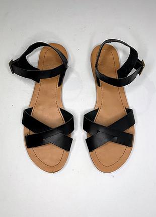 F&f кожаные босоножки на плоской подошве