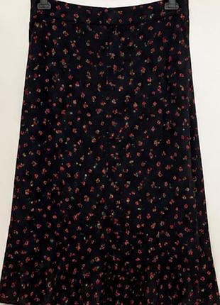 Юбка zara с нежным цветочным принтом хл