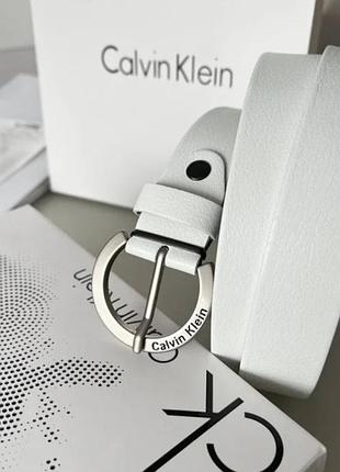Шкіряний пояс для жінки calvin klein жіночий пасок 120 см ремінь з класичною пряжкою для дівчини від кельвін кляйн