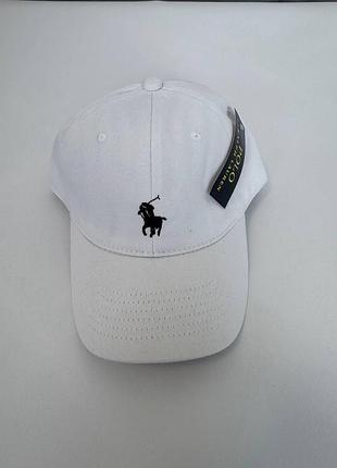 Кепка polo ralph lauren білого кольору