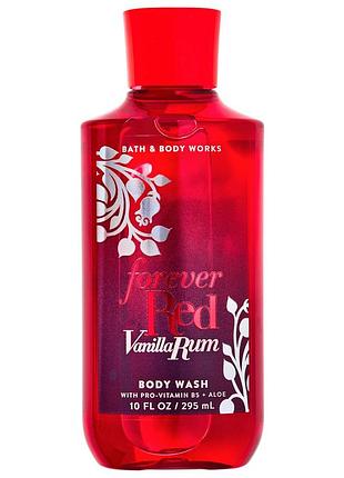 Парфюмированный гель для душа bath & body works forever red vanilla rum wash 295 мл