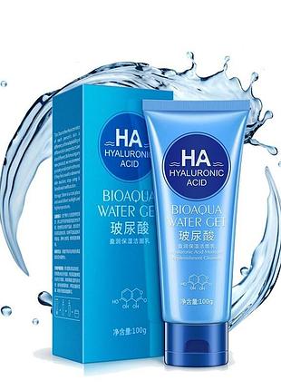 Уцінка! пінка для вмивання bioaqua ha hyaluronic acid water get з гіалуронової кислотою, 100 г