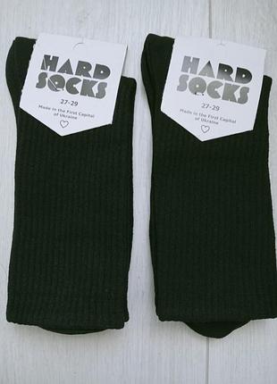 Демисезонные носки с высокой резинкой hard socks без узоров (эп-me31331)