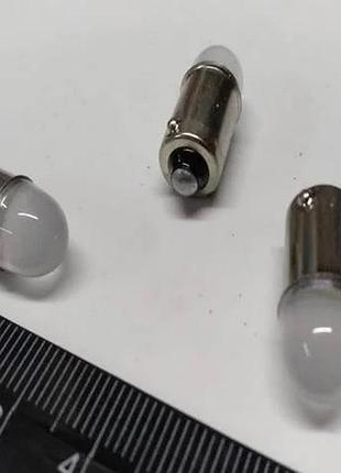 Світлодіод 12v т8 білий smd 2-3030 (14102) 1w куля матова №92