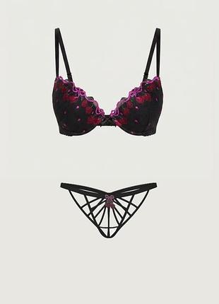 Комплект білизни victoria’s secret мереживний комплект вікторія сікрет