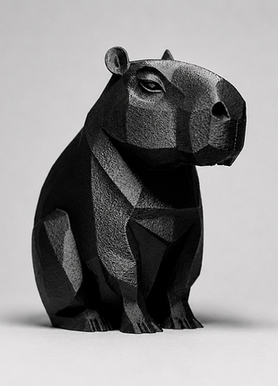 Фигурка капибары в стиле low poly