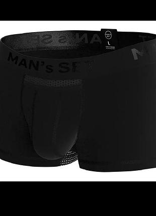 Мужские анатомические боксеры anatomic classic light black series черные хлопковые l