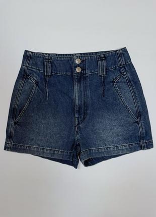 Isabel marant etoile женские синие джинсовые шорты высокая посадка оригинал
