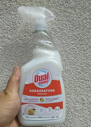 Потужний засіб для видалення жиру та нагару dual power sgrassatore marsiglia 750 мл