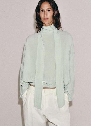 Рубашка с завязками коллекция zara