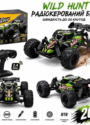Радіокерована машинка багі 4wd 20 км/год — потужна машинка на пульті, повний привод