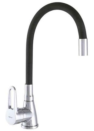 Смеситель для кухни на мойку черный sop7 045 reflector black тм zerix