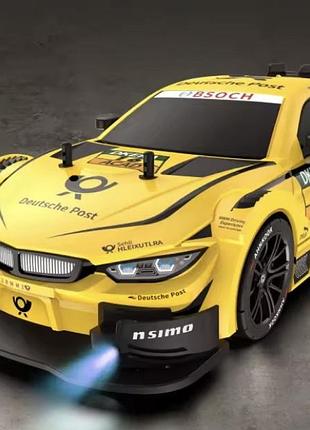 Машинка на радіокеруванні дрифт машинка bmw жовтий