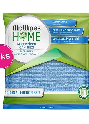 Салфетка из микрофибры для зеркал и стекла mr.wipes