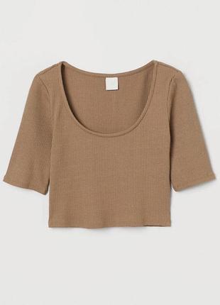 H&m топ базовый в рубчик