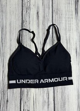 Under armour топ оригинал женский чёрный m размер с чашечками