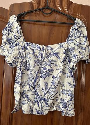 H&m блуза летняя, топ из вискозы