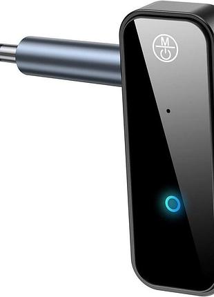 Передавач-приймач bluetooth c28, аудіоадаптер 3,5 мм aux bluetooth 5.0 2-в-1, дзвінки hands-free знімний штекер 3,5 мм. без