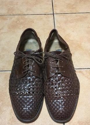 Чоловічі фірмові шкіряні туфлі bally,р40,з натуральноі шкіри