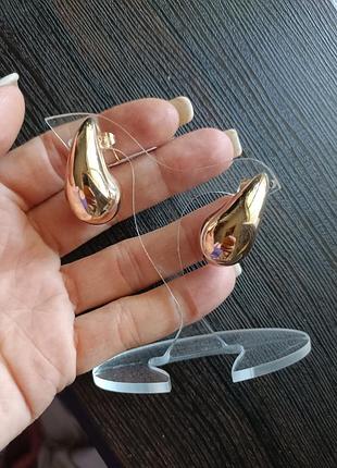 Серьги медицинское золото вау