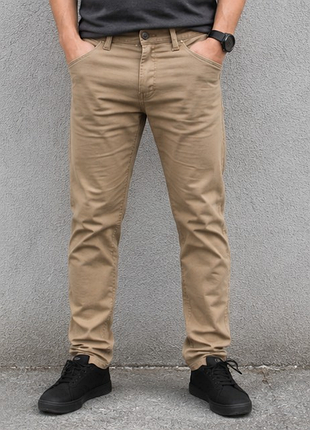 Чоловічі штани angelo litrico slim leg, бежеві, w32 l32